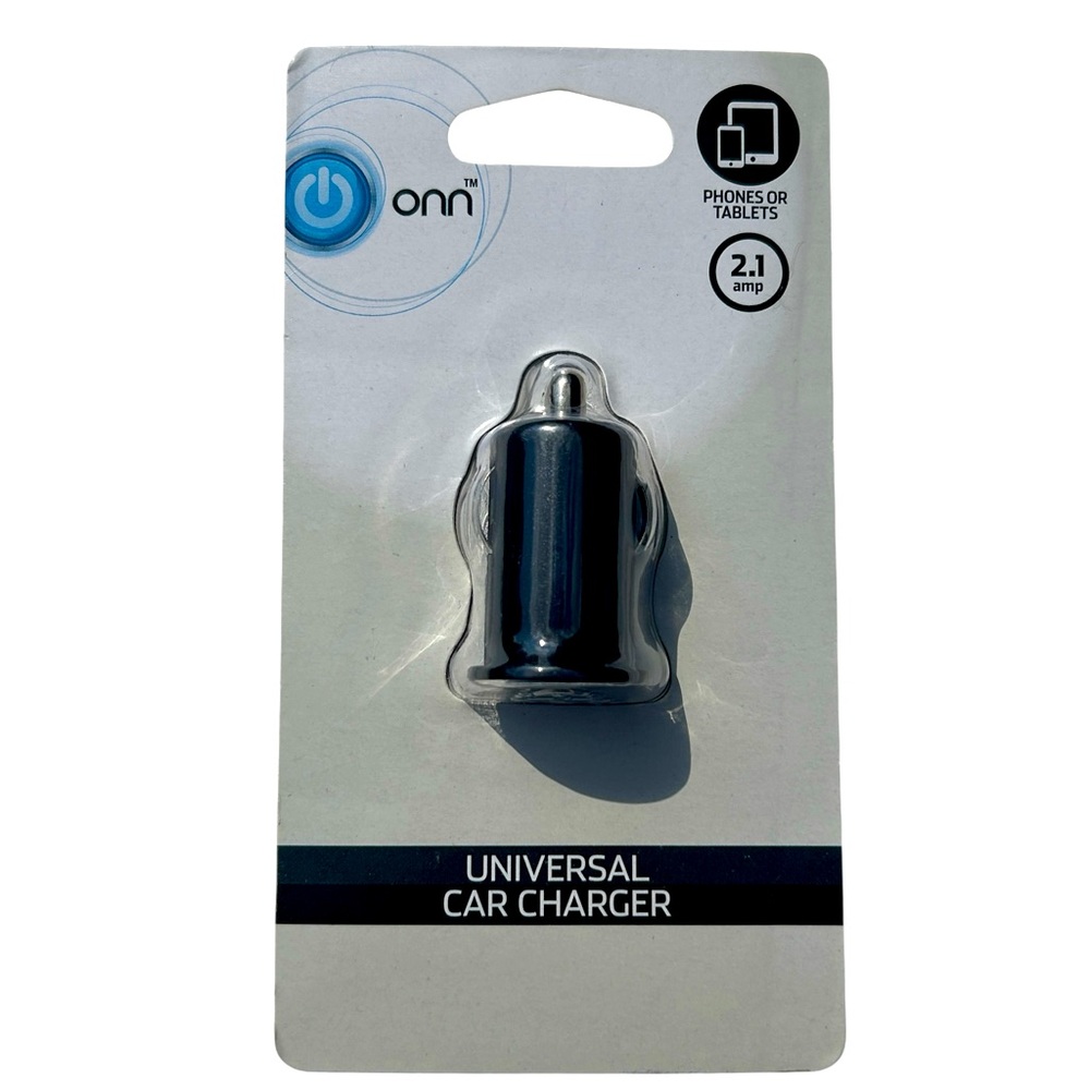 ONN 2.1 Amp Universal Car Charger New Unopened For Phones/Tablets Samsung LG